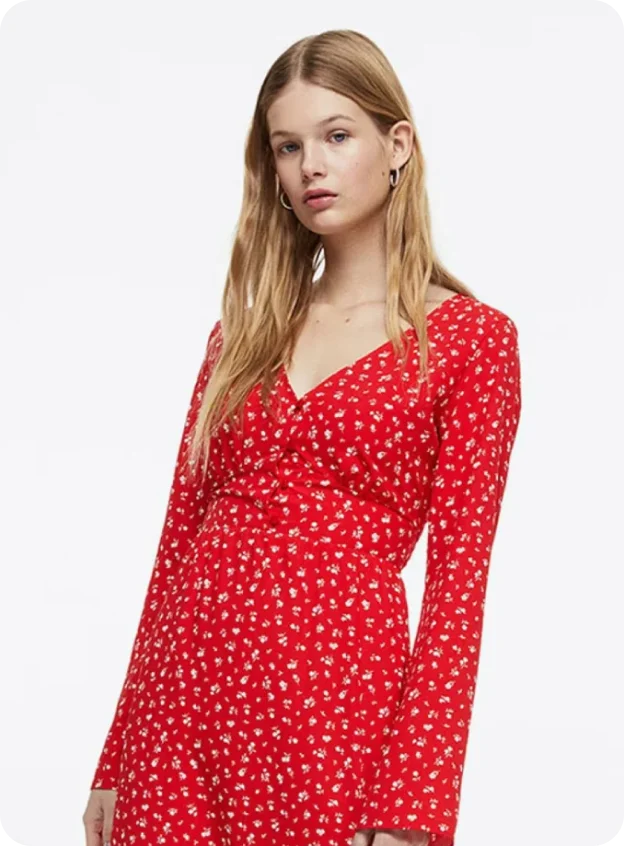 Stylish Red Fashion Top for Women Hover Image